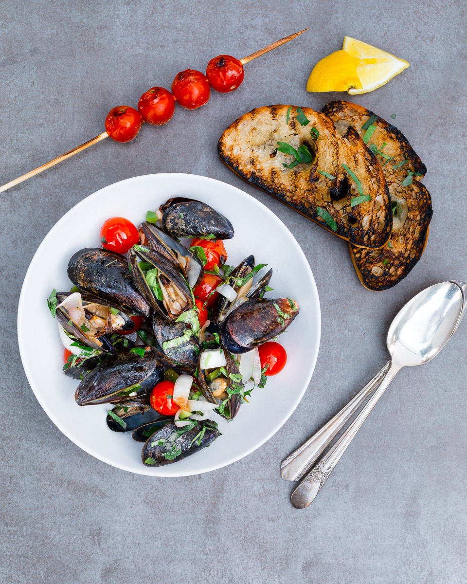 grilled mussels